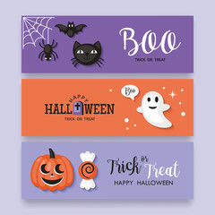 Halloween holiday banner design