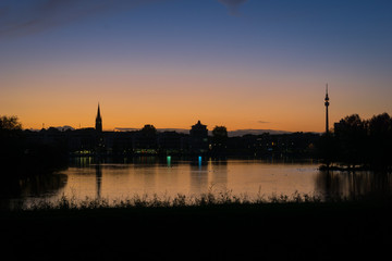 Fototapeta premium Dortmund Phönix am Abend 