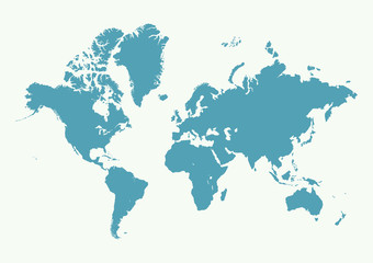 Fototapeta na wymiar High Detail World map