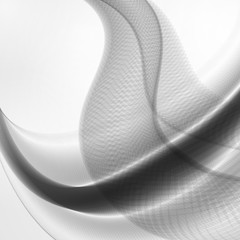 Fototapeta premium Abstract dynamic background, futuristic wavy illustration
