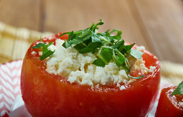 Greek Stuffed Tomatoes