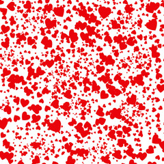 vector background with red hearts