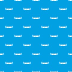 Naklejka premium Two handled saw pattern seamless blue