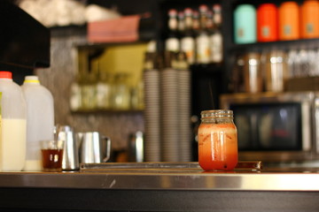 Juice in cafe, Australia