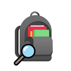 School bag vector illustration
