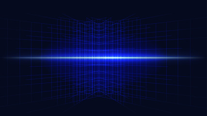 blue complex major cyber computer technology abstract background