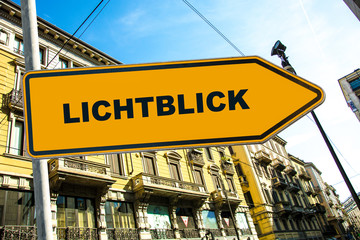 Obraz premium Schild 285 - Lichtblick