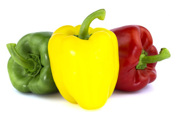 Bulgarian pepper isolated on white background