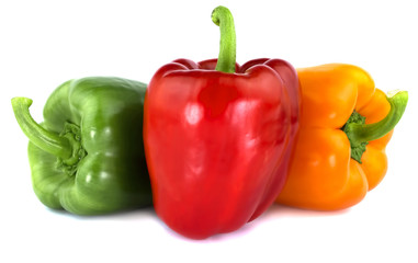 Bulgarian pepper isolated on white background