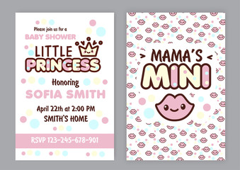Baby shower party invitation