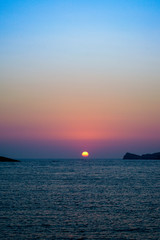 Couche de soleil Méditerranée