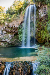 Fototapeta na wymiar La cascade de Salles la Source