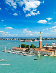 view of San Giorgio island, Venice, Italy