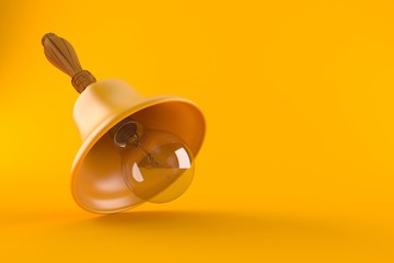 Obraz na płótnie Canvas Handbell with Light bulb concept