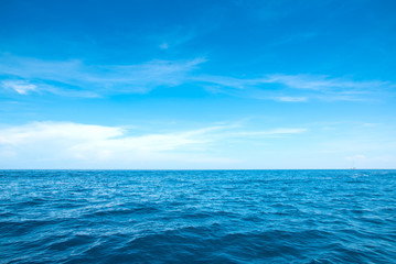 Obraz na płótnie Canvas Calm Sea and Blue Sky Background.