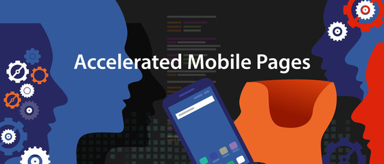 accelerated mobile pages fast in smart phone optimized speed programming coding fast lightning bolt thunder icon fast charging