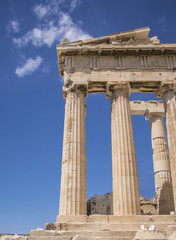 Les colonnes de l'Acropole