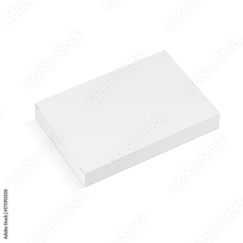 Download "White paper rectangular box mockup - half side, top view ...
