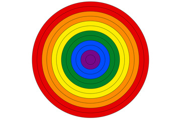 LGBT rainbow flag is the target vector