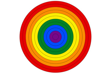 Obraz premium LGBT rainbow flag is the target vector
