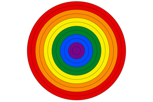 LGBT rainbow flag is the target vector