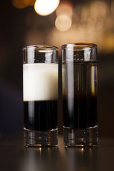 alcoholic cocktail at the bar