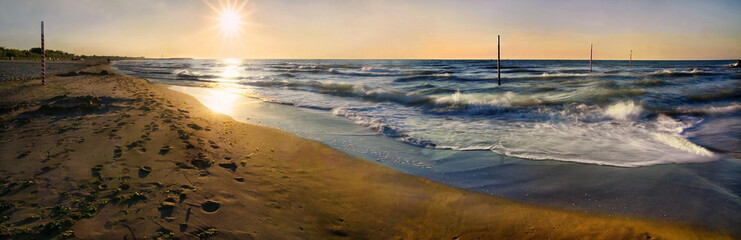Sandstrand von Cavallino bei Venedig