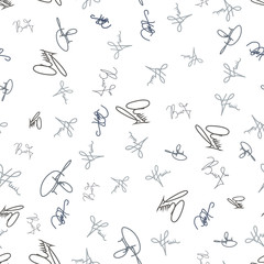 Seamless pattern in the form of signatures.