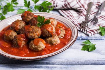 Traditional spicy meatballs