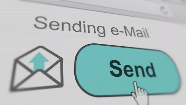 Sending e-mail: Mail being sent