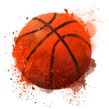 abstract basketball. Vector illustration
