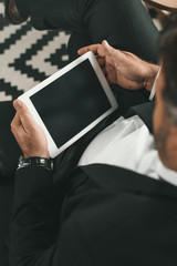 using tablet