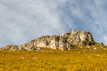 Paisaje de la Sierra de la Cabrera, León, España.
