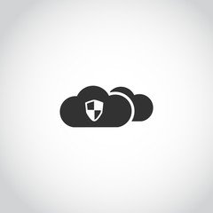 network icon , cloud security and protect