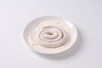 pork sausage in flour