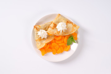 pancakes with canned tangerines