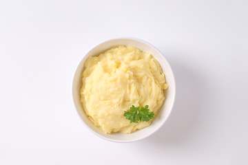 bowl of mashed potatoes
