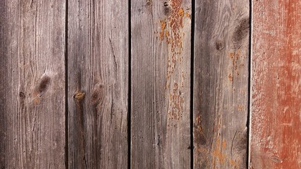 Photo of an old weathered surface of wood board.