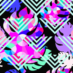 Exotic seamless tropical pattern