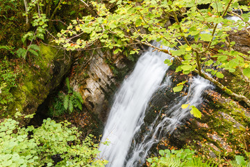 Cascada en el Río Alba. Ruta del Alba. Parque Natural de Redes, Asturias, España.
