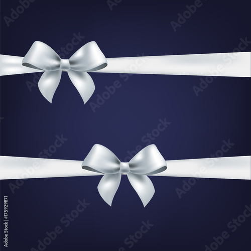 "White Bow And Transparent Background" Stock image and royalty-free