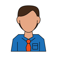 businessman avatar portrait icon image vector illustration design 