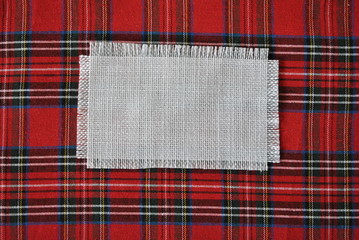 Tekstura tkaniny świątecznej