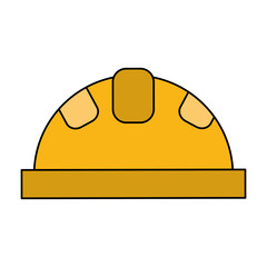 industrial helmet icon image vector illustration design 