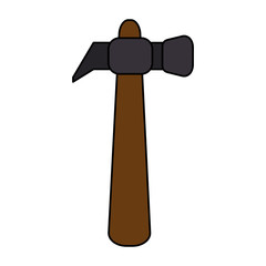 hammer tool icon image vector illustration design 