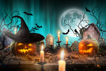 Spooky Halloween background
