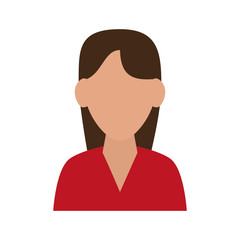 woman avatar portrait icon image vector illustration design 