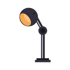 desk lamp office supplies icon image vector illustration design 