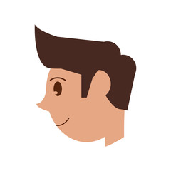 happy man face icon image vector illustration design 
