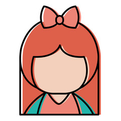 little japanese doll kawaii character